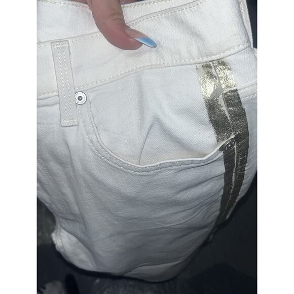7 for All Mankind Women's white jeans size 29 - Picture 4 of 7